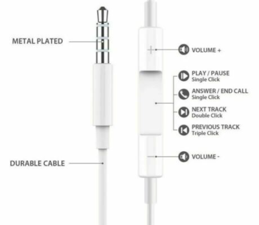 EarPods With Mic (3.5MM Headphone Plug)