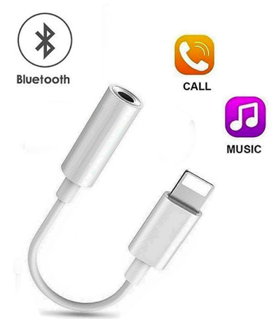 Lightning to 3.5mm Bluetooth Headphone Jack Adapter